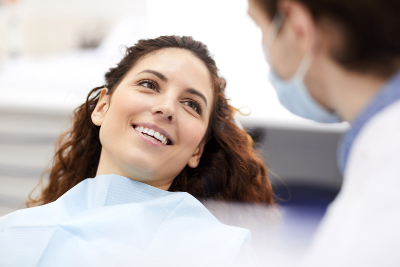 Very nice lady smiling at Bonvallet Dental